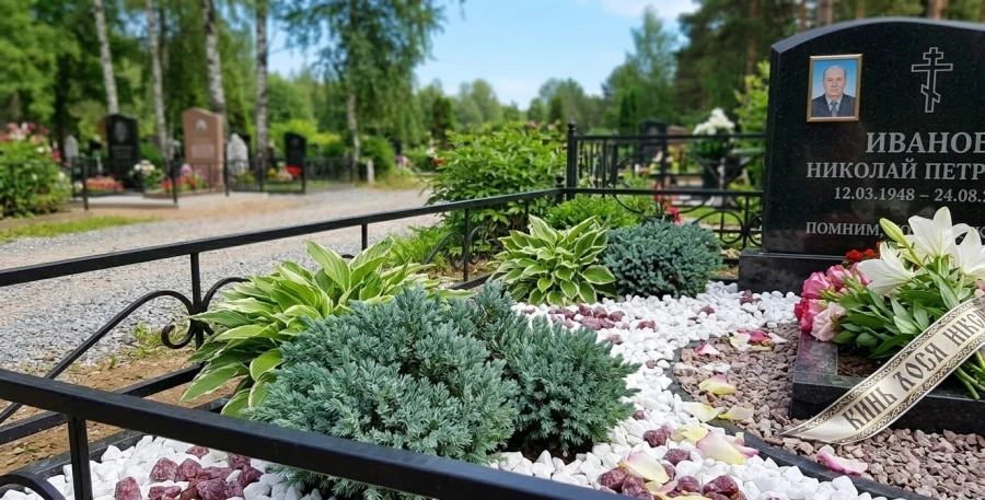 mozhzhevelnik-blue-star-na-mogile